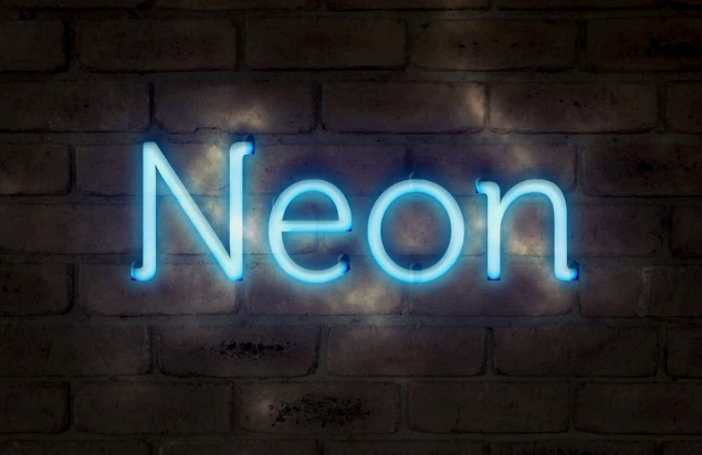Neon Text Effect Photoshop Tutorial