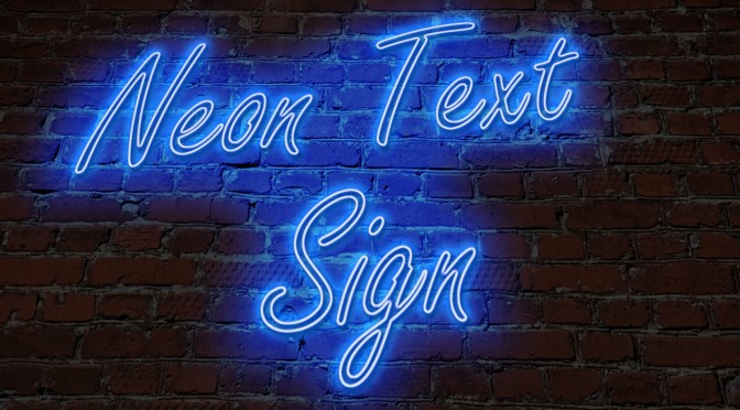 Neon Text Effect Photoshop
