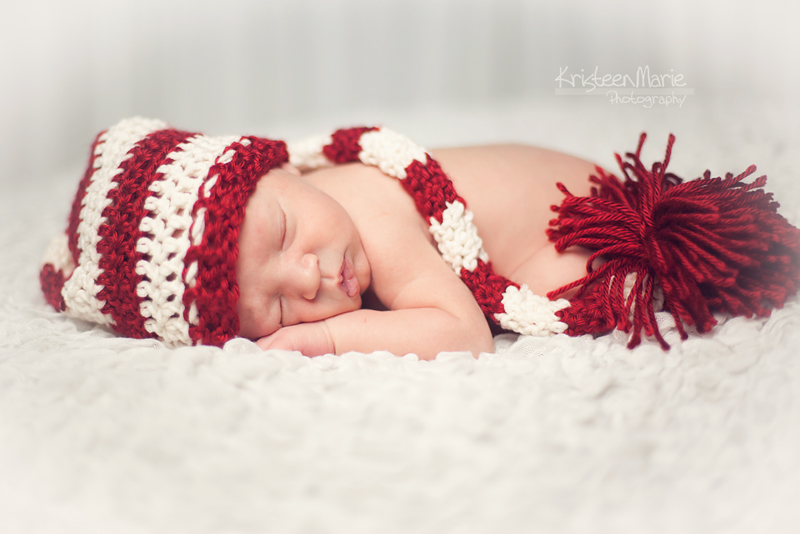 Newborn Baby Boy Christmas Photography