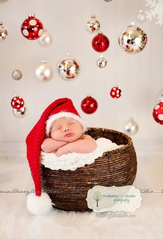 19 Newborn Christmas Photography Babies Images
