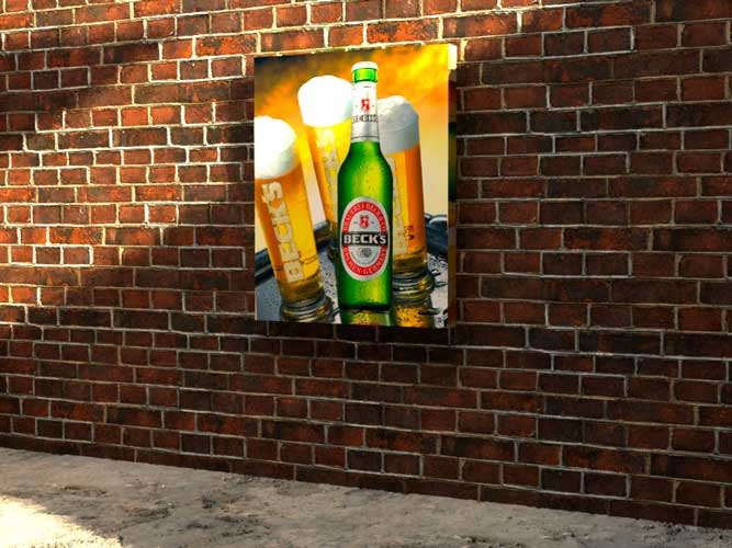 Outdoor Brick Wall Art