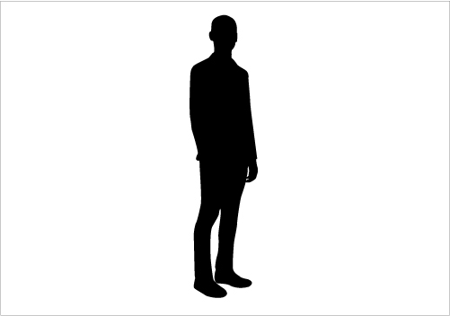 Person Standing Silhouette Man