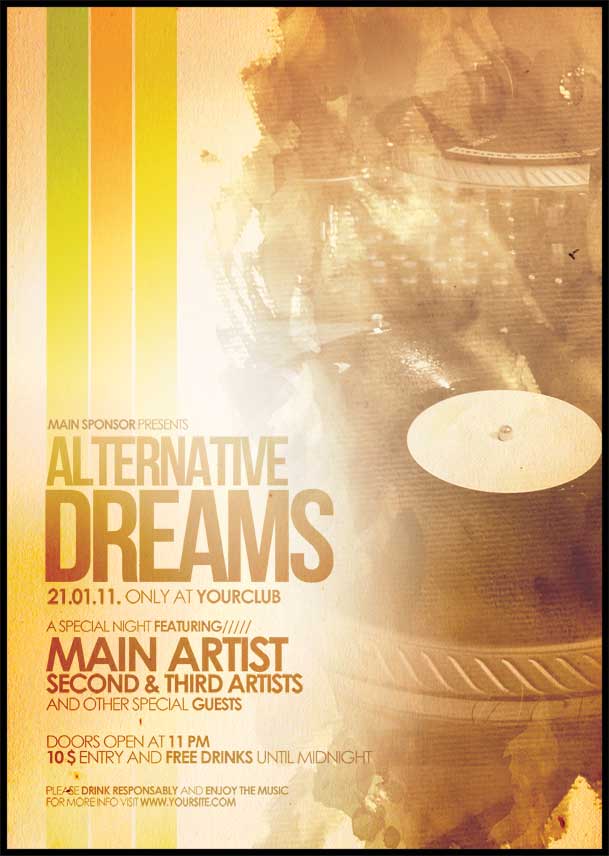 Photoshop Band Flyer Template Free Photoshop Band Flyer Template Free
