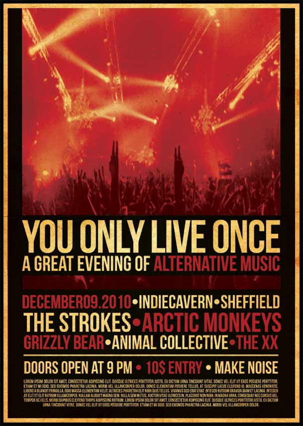 Photoshop Band Flyer Template Free Photoshop Band Flyer Template Free