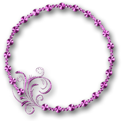 Pink Transparent Filigree Clip Art