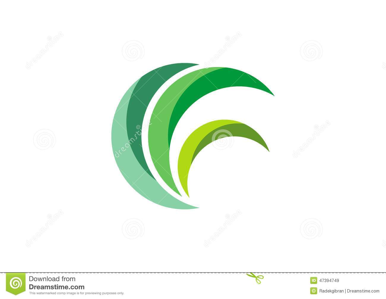 Plant with a Circle Logo Design Plant with a Circle Logo Design