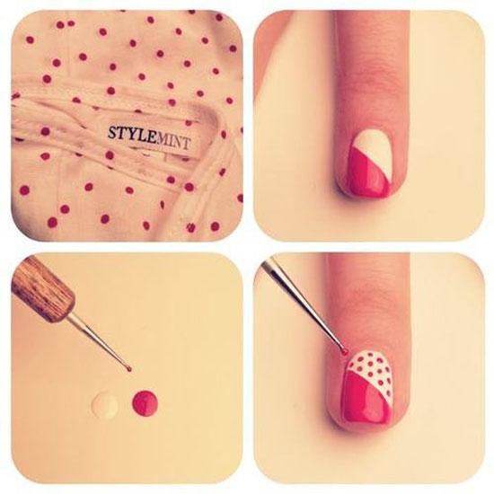 Polka Dot Nail Design