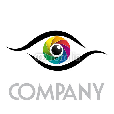 Rainbow Eye Vector Logos