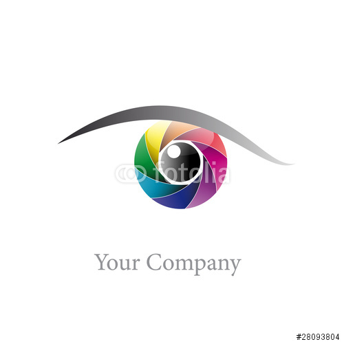 Rainbow Eye Vector Logos