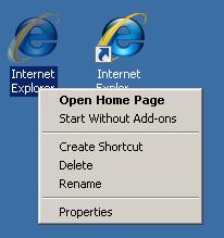 Restore Internet Explorer Icon On Desktop