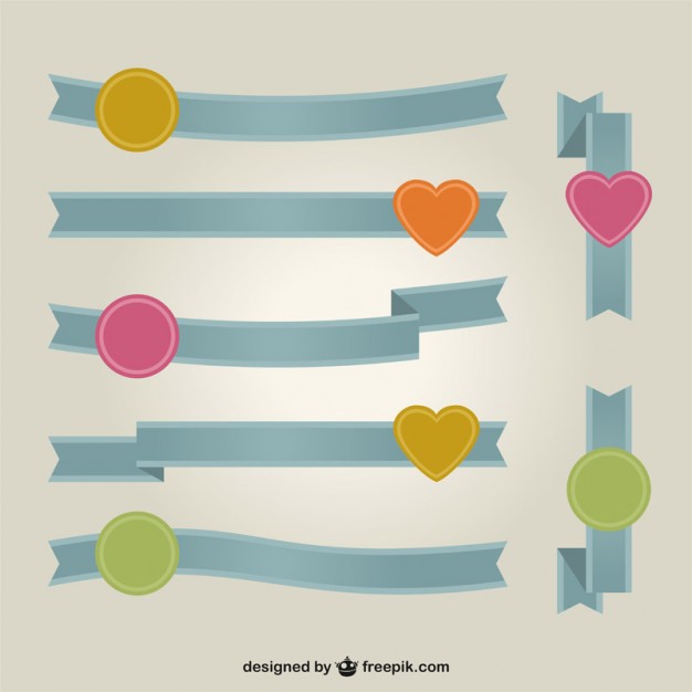 Ribbon Banner Vector Art Free