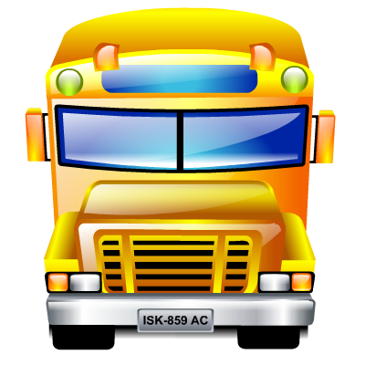 School Bus Icon School Bus Icon