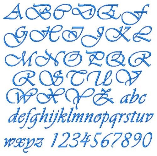 Script Fonts Alphabet Letters