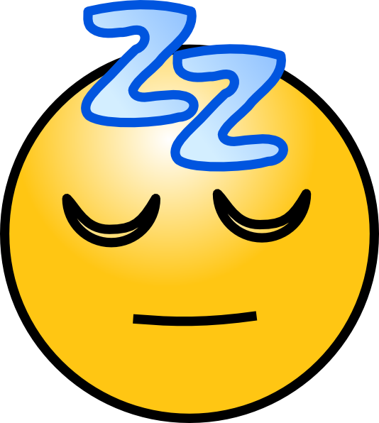 Sleeping Smiley Face Clip Art