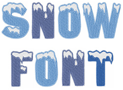 Snow Letters Font