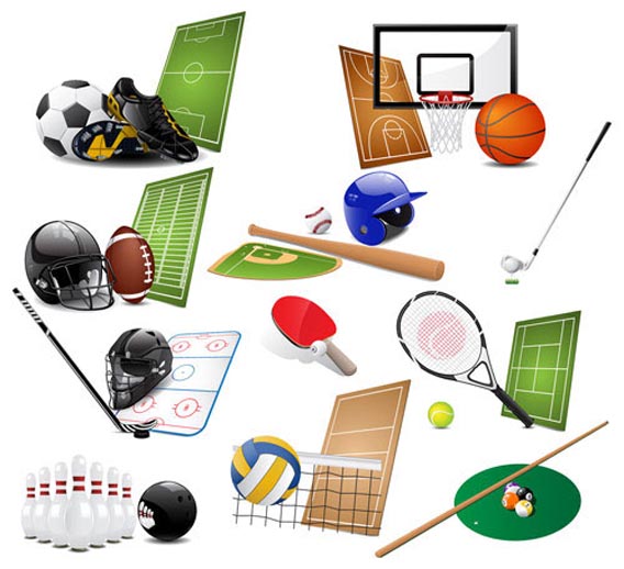 Sports Equipment Vector