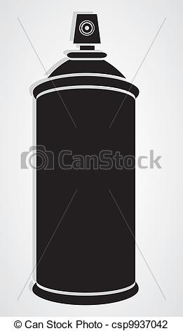 Spray Can Vector Silhouette