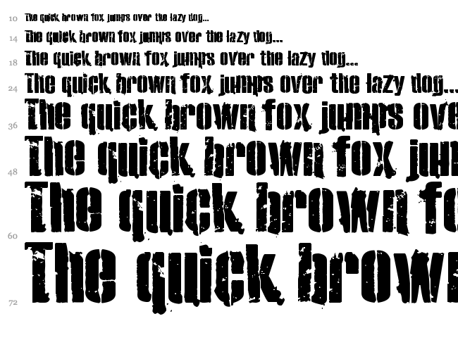 Stencil Font