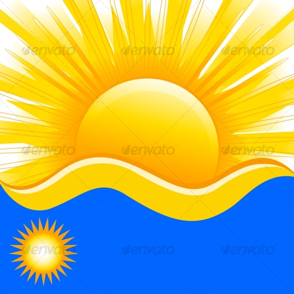 Summer Background Vector Free