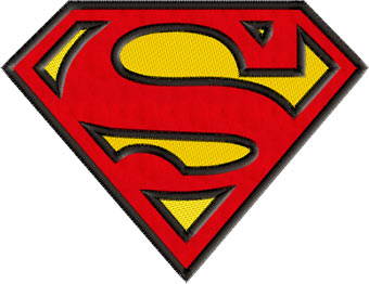 Superman Machine Embroidery Applique Design