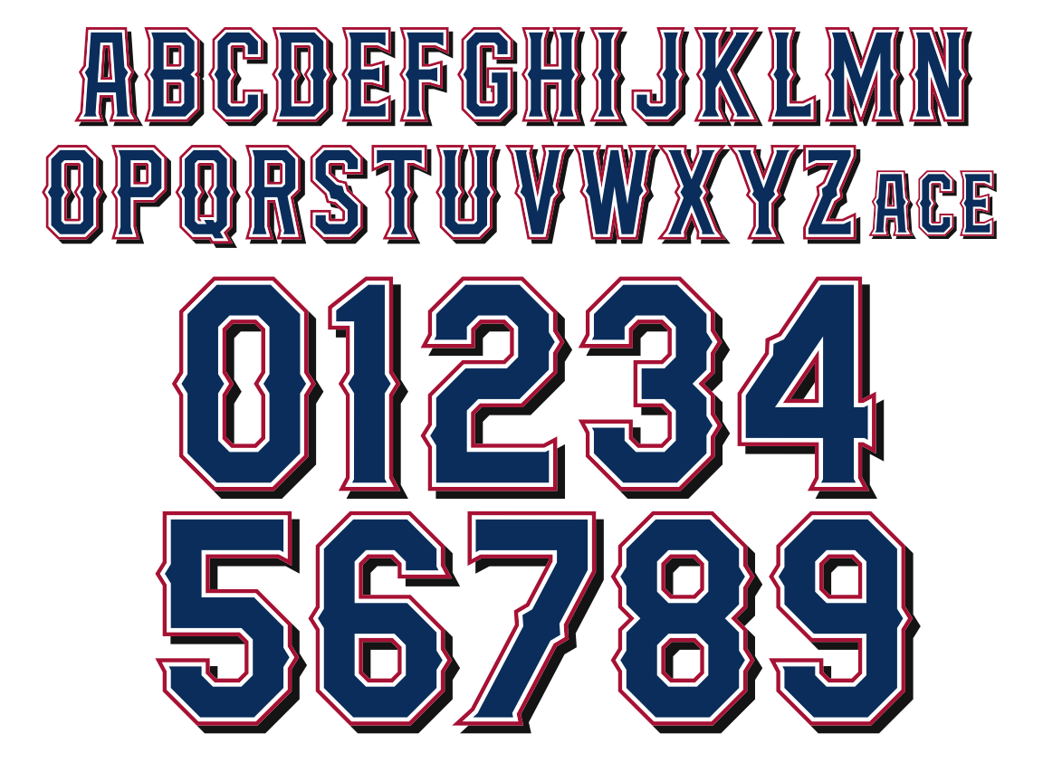 8 Jersey Letter Font Styles Images Jersey Letters Font Jersey Number