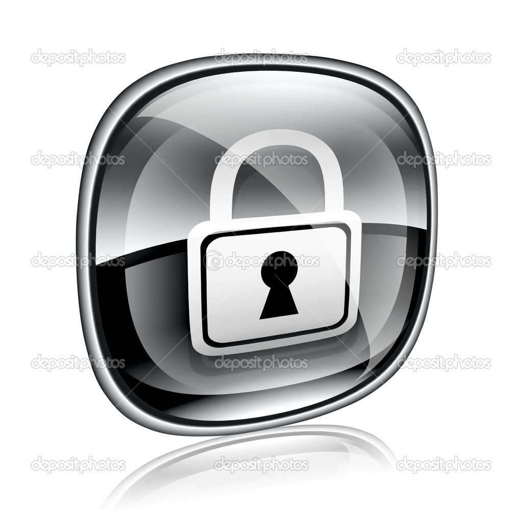 TRANSPARENT White Lock Icon