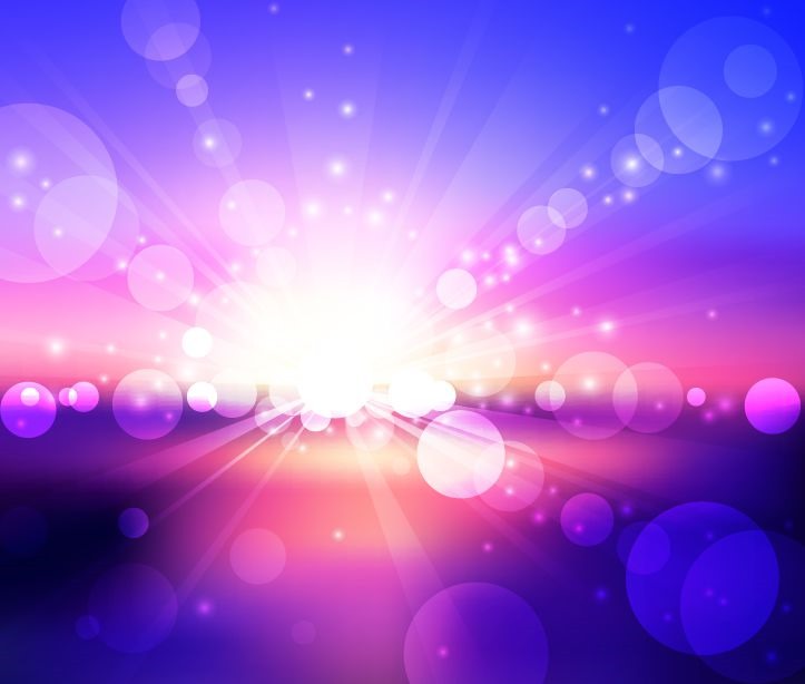 Vector Abstract Light Bokeh Background Blue Violet