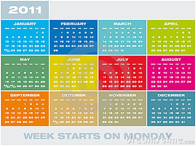 Vector Calendar 2011