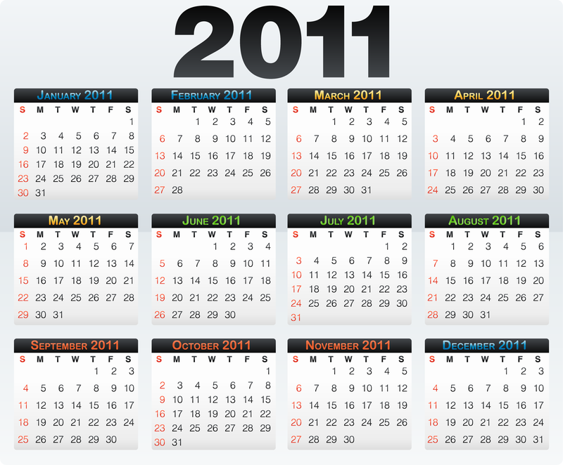 Vector Calendar Template