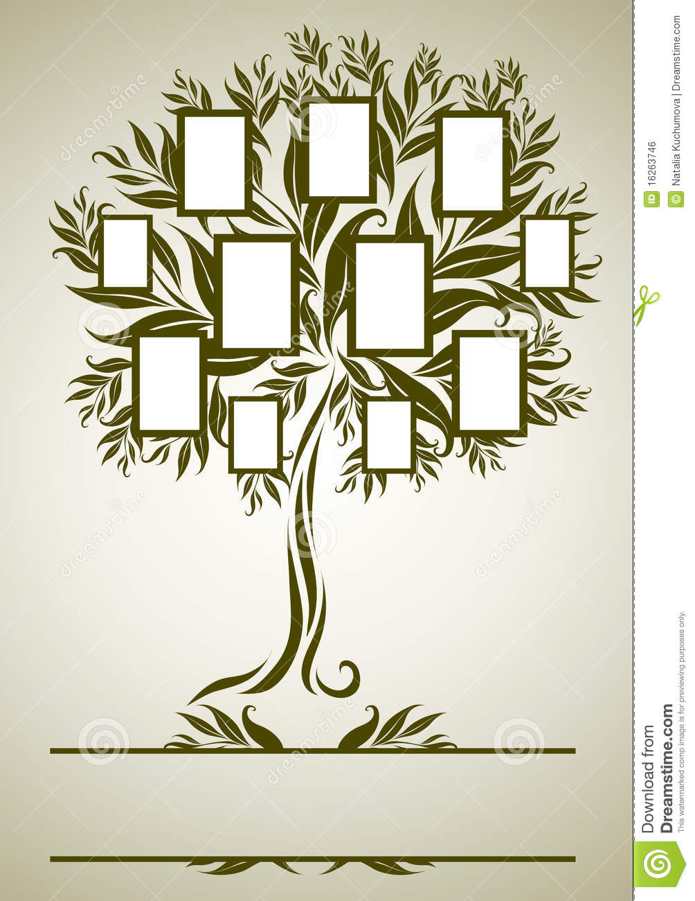 Vector Family Tree with Frames