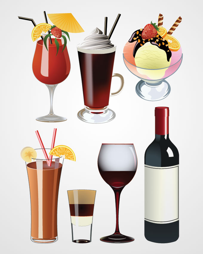 Vector Wine Glass Clip Art