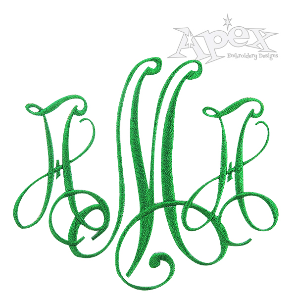 Victor Embroidery Font