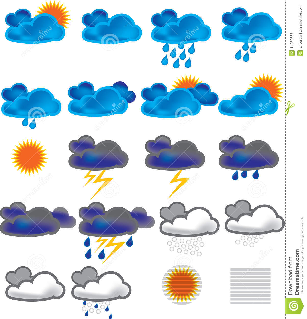 Weather Forecast Icons for Desktop