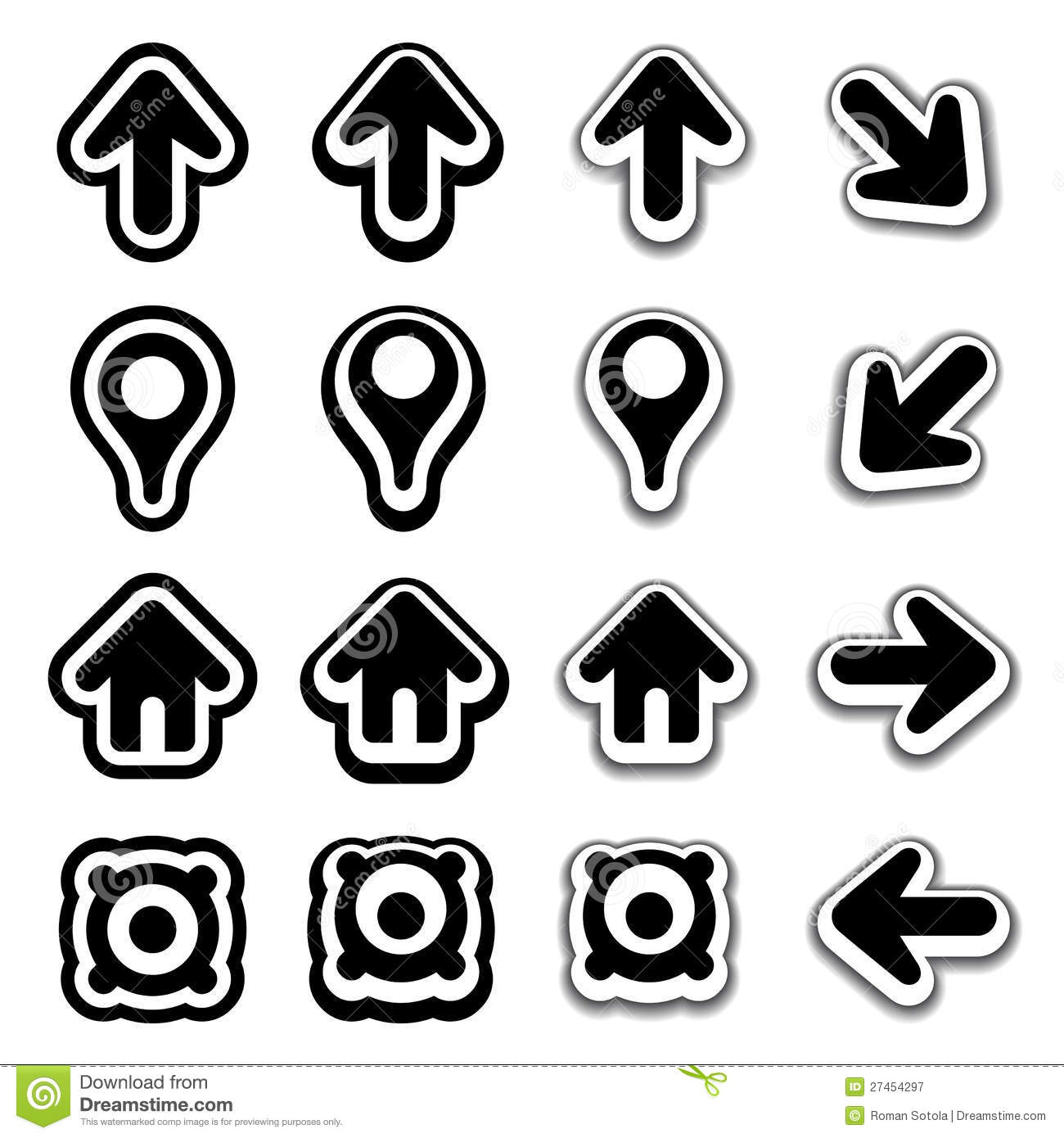 Web Navigation Button Icons
