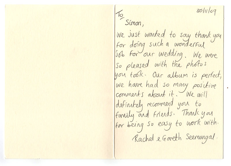 16 Thank You Letter Wedding Photographer Images