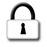 White Lock Icon