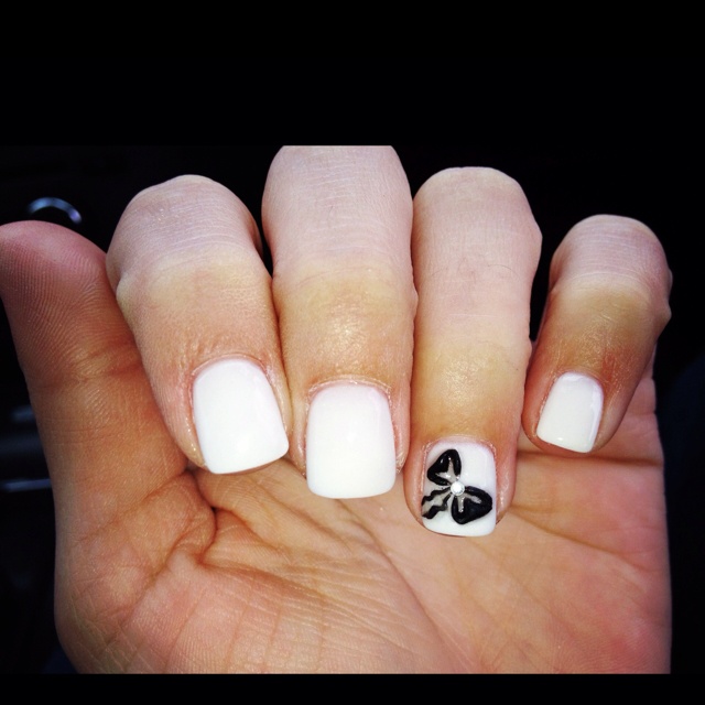 White Solar Nails Designs with Pictures