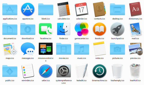 Yosemite Mac OS X Icons