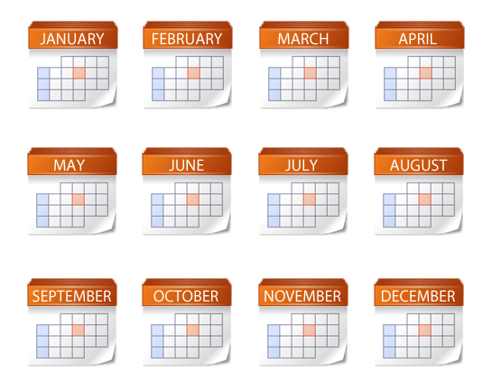 15 Yearly Calendar Icon Images