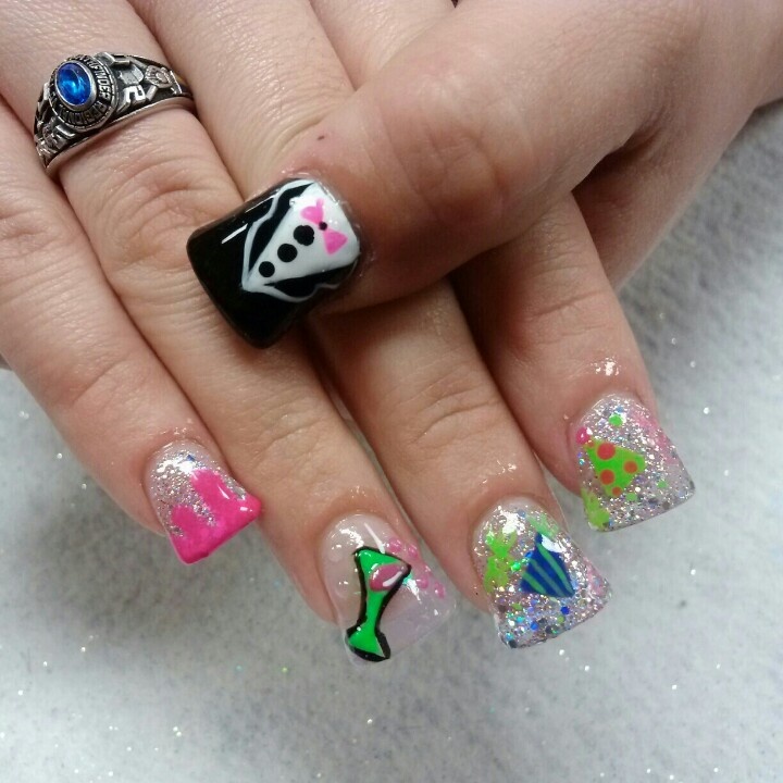 3D Duck Feet Nail Design