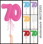 70th Birthday Clip Art