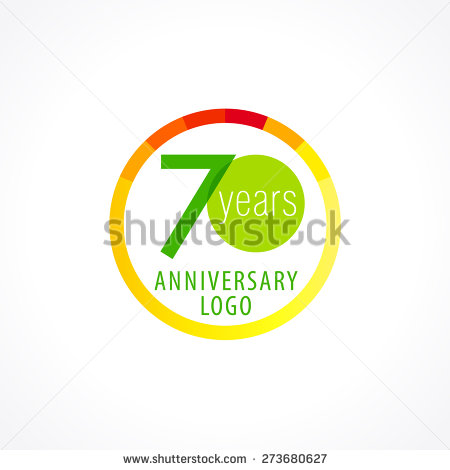 70th Birthday Template Vector