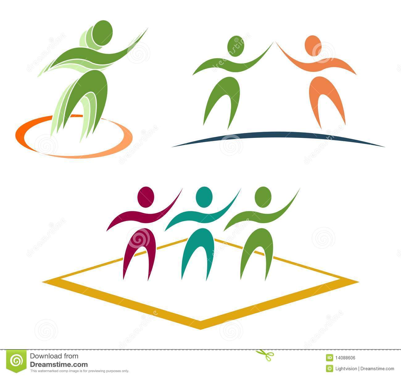 Abstract People Icons Abstract People Icons
