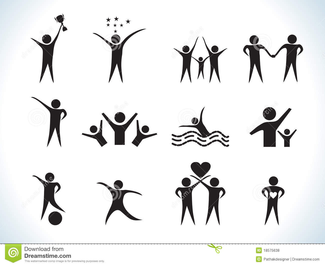 Abstract People Icons Abstract People Icons