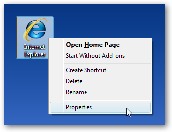 Add Internet Explorer Icon On Desktop