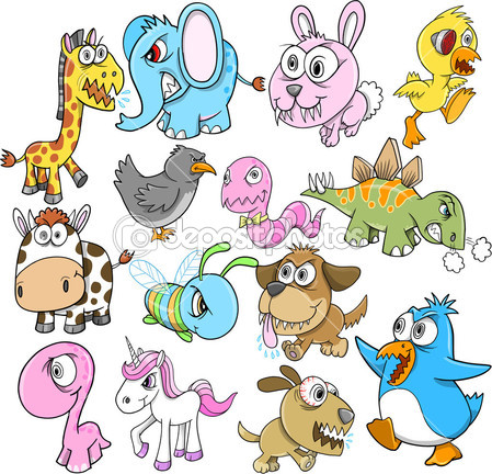 Angry Animals Clip Art