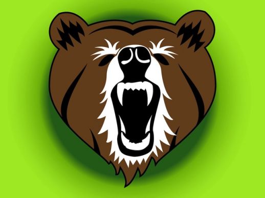 Angry Bear Vector Art