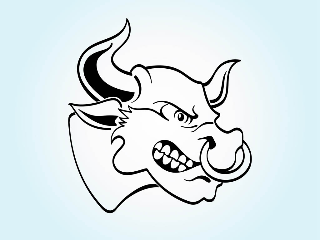 Angry Bull Cartoon