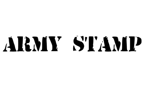 Army Stamp Font Free