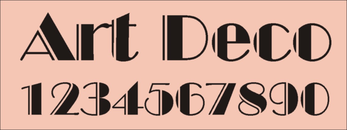 Art Deco Numbers Font